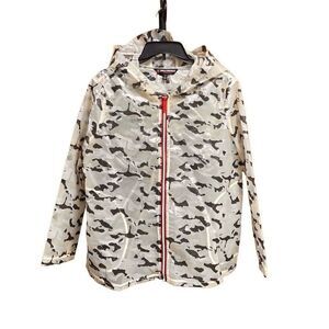 Urban Republic Collection Camo Full-Zip Hooded Rain Jacket Size Large NEW